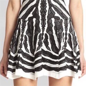 RVN Abstract Jacquard Knit Skirt